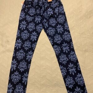 Women's Blue Patterned Jeans